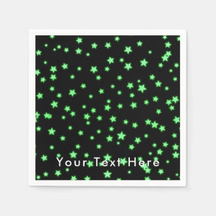 Serviettes En Papier Fête d'anniversaire personnalisée avec étoiles ver