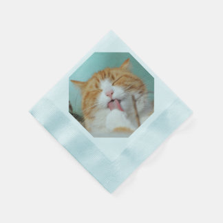 SERVIETTES EN PAPIER FÊTE DE CHAT AVEC VOTRE PROPR
