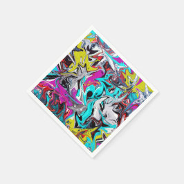 Serviettes En Papier Fête de graffiti abstrait urbain