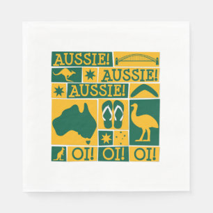 Serviettes En Papier Fête de l'Australie