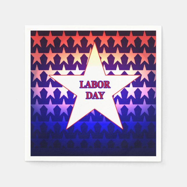 Serviettes En Papier Fête du travail (Devant)