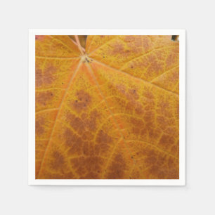 Serviettes En Papier Feuille d'érable jaune Automne Abstraite Nature