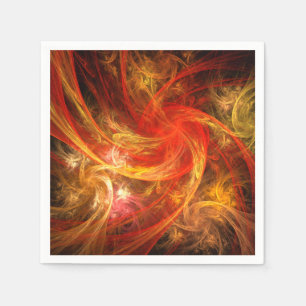 Serviettes En Papier Firestorm Nova Art Abstrait