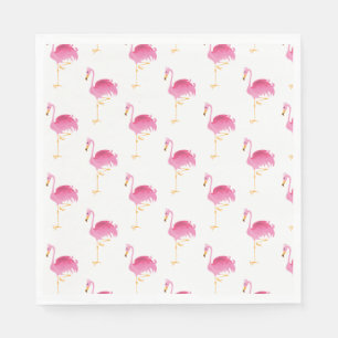 Serviettes En Papier Flamants roses Papier-serviettes rose