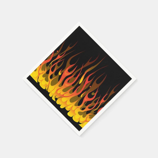 Serviettes En Papier Flames serviettes (Coin)