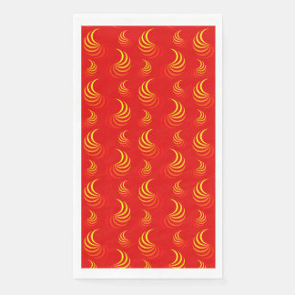 Serviettes en papier flammes