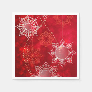 Serviettes en papier - Flammes de neige