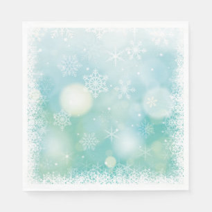 Serviettes en papier - Flammes de neige