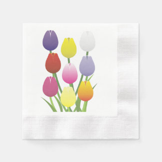 Serviettes En Papier Fleur Tulip