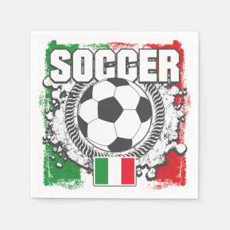 Serviettes En Papier Football Italie