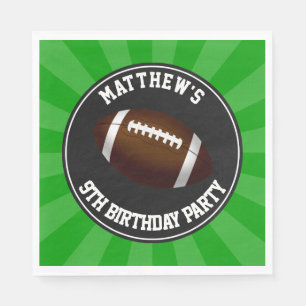 Serviettes En Papier Football Party Sports Anniversaire