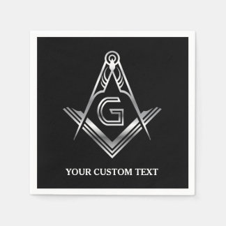 Serviettes En Papier Fournitures de partie maçonnique | Serviettes pers