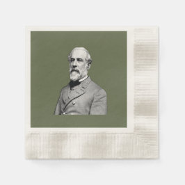 Serviettes En Papier Général ⚔️ 🎩 Robert E. Lee Army Green