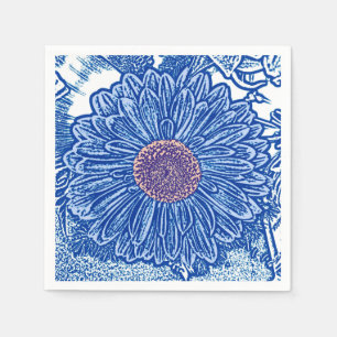 Serviettes En Papier Gerbera Daisy Block