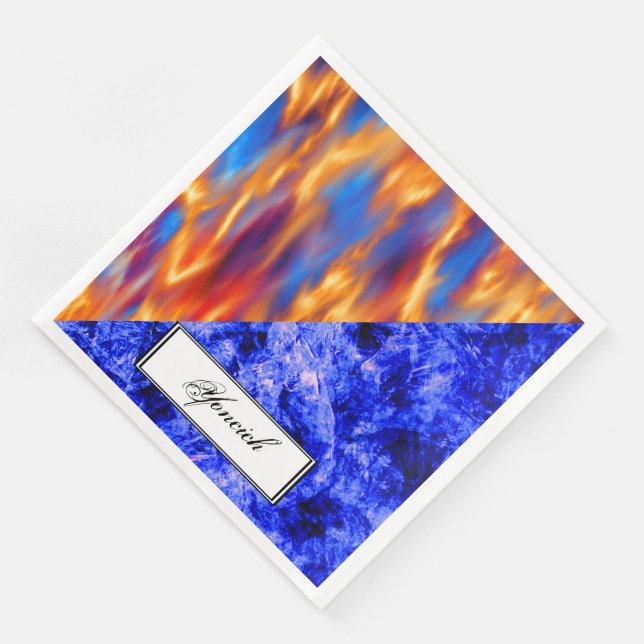 Serviettes En Papier Glaciem et Ignis par Kenneth Yoncich (Coin)