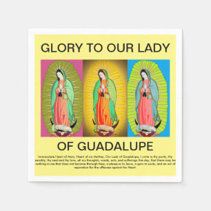 Serviettes En Papier gloire à notre dame de guadalupe