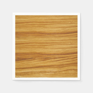 Serviettes En Papier Grain de bois clair
