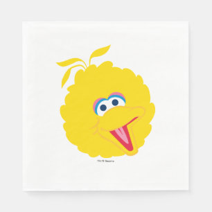 Serviettes En Papier Grand visage d'oiseau