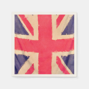 Serviettes En Papier Groupe UNION JACK FLAG