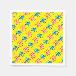 Serviettes En Papier Heifer ou Bull Farm Style Genre Révélation