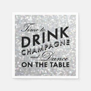 Serviettes En Papier Hollywood Glam Napkin