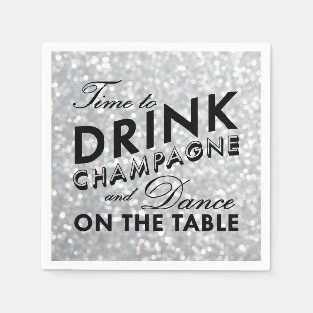 Serviettes En Papier Hollywood Glam Napkin (Devant)