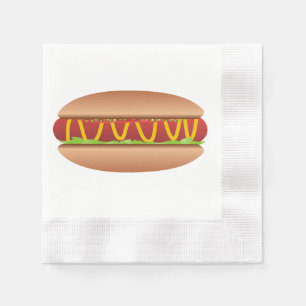 Serviettes En Papier Hotdog picture