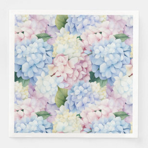 Serviettes en papier Hydrangea