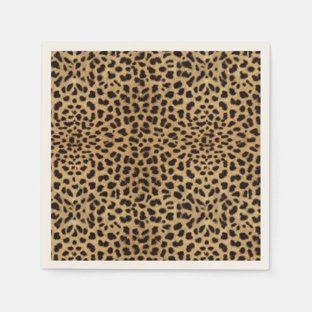Serviettes En Papier Impression Cheetah (Devant)