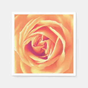 Serviettes En Papier Impression rose orange doux