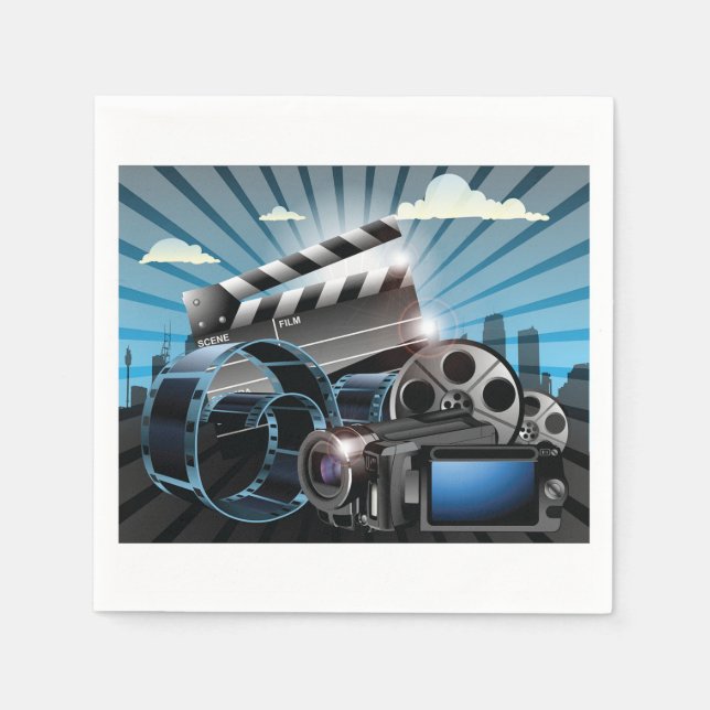 Serviettes En Papier Industrie cinématographique (Devant)