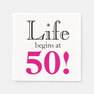 Serviettes En Papier Jalon anniversaire drôle âge humour 50e anniversai