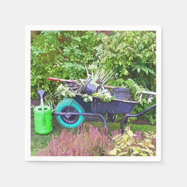 SERVIETTES EN PAPIER JARDIN (Devant)