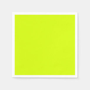 Serviettes En Papier Jaune néon, haute visibilité Chartreuse