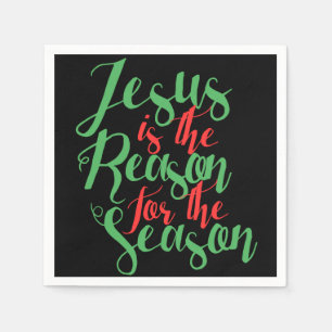 Serviettes En Papier Jésus est la raison de la saison