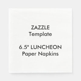 Serviettes en papier jetable personnalisées de 6,5