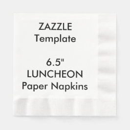 Serviettes en papier jetable personnalisées de 6,5