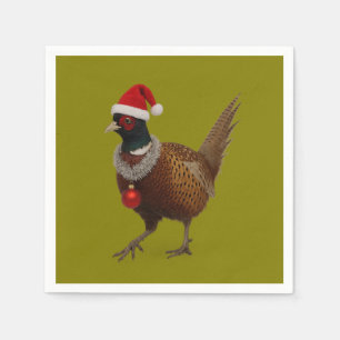 Serviettes en papier Jolly Pheasant pour fête de N