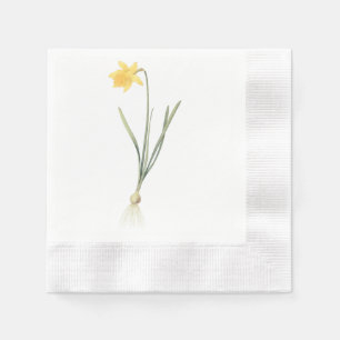 Serviettes En Papier jonquille (Narcissus pseudo-narcisse) par Redouté