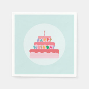 Serviettes En Papier Joyeux anniversaire