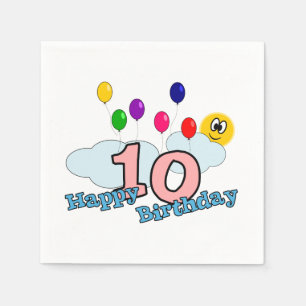 Serviettes En Papier Joyeux anniversaire