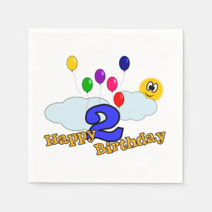 Serviettes En Papier Joyeux anniversaire