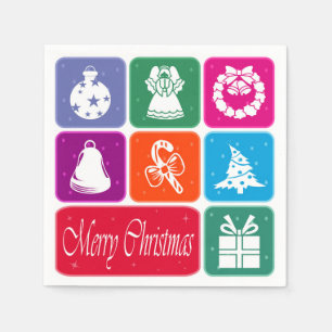 Serviettes En Papier Joyeux Noël