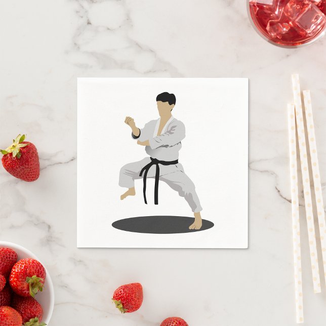 Serviettes en papier Karate Pot (Créateur téléchargé)