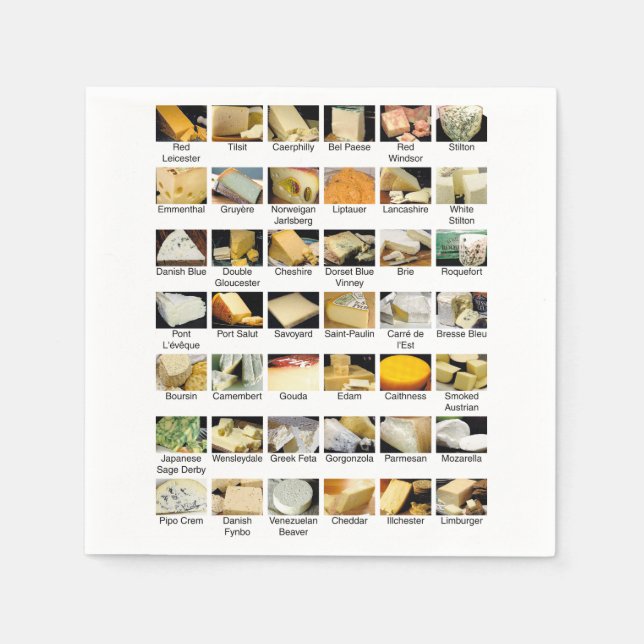 Serviettes En Papier La boutique de fromage (Devant)