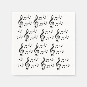 Serviettes En Papier La "musique note" les serviettes de papier