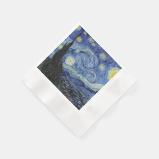 Serviettes En Papier La nuit étoilée