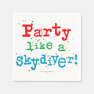 Serviettes En Papier La partie aiment un PARACHUTISTE !