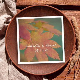 Serviettes En Papier L'automne colore le mariage