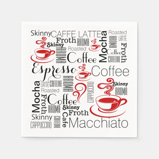 Serviettes En Papier Le café, c'est le sien (Devant)